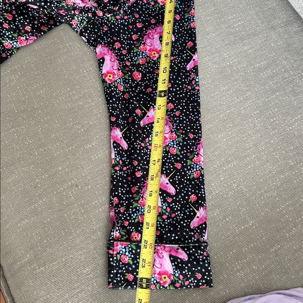 Velvet Black Pink  Floral Whimsy Sleep Shirt Coquette  Oversized  XL unicorn - Picture 13 of 13